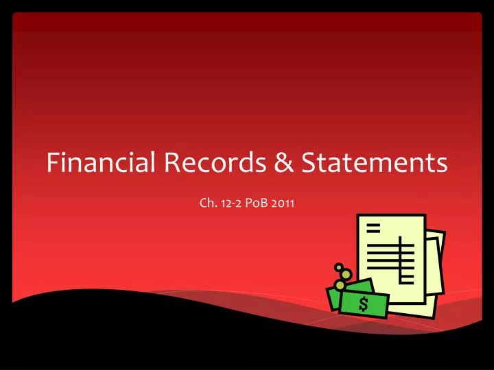 financial records statements