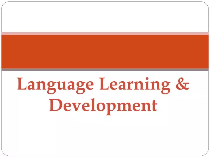 language learning development