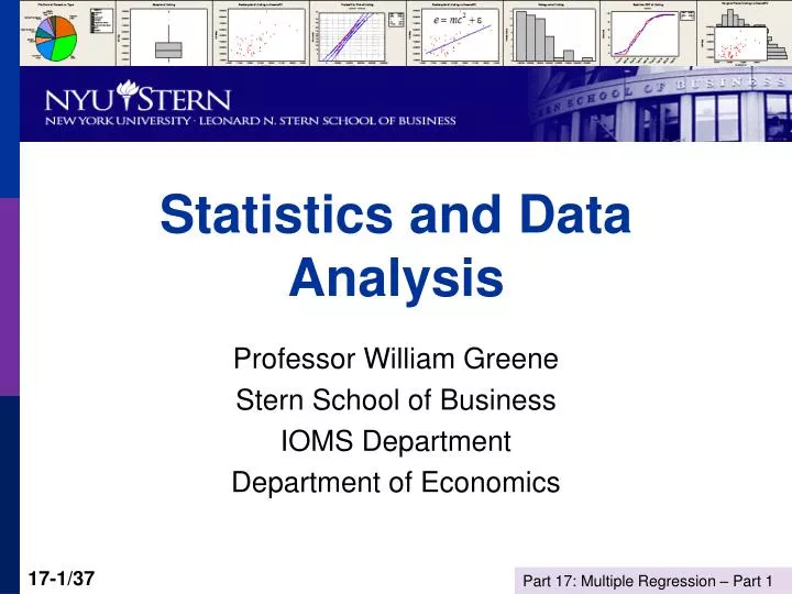 statistics and data analysis