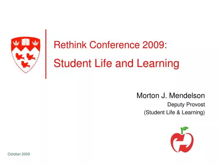 rethink conference 2009 student life and learning