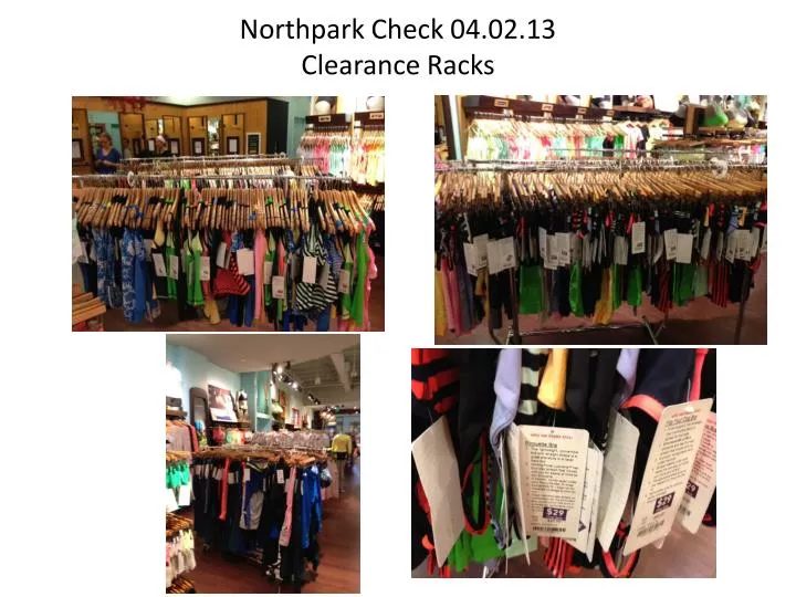 northpark check 04 02 13 clearance racks