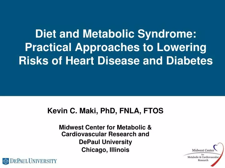 diet and metabolic syndrome practical approaches to lowering risks of heart disease and diabetes