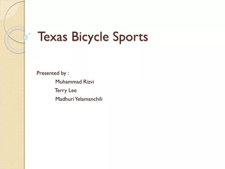 texas bicycle sports