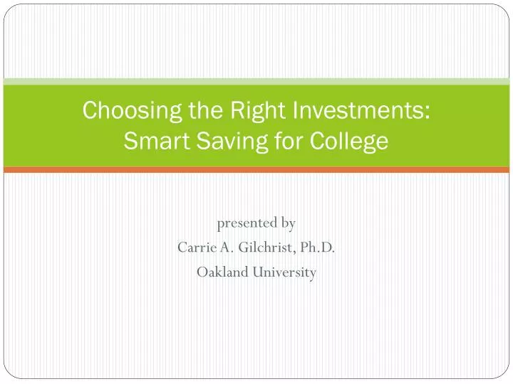 choosing the right investments smart saving for college