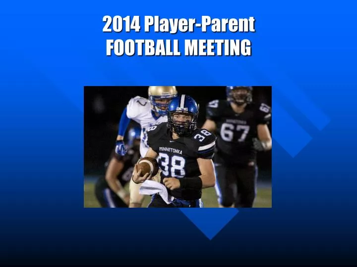 2014 player parent football meeting
