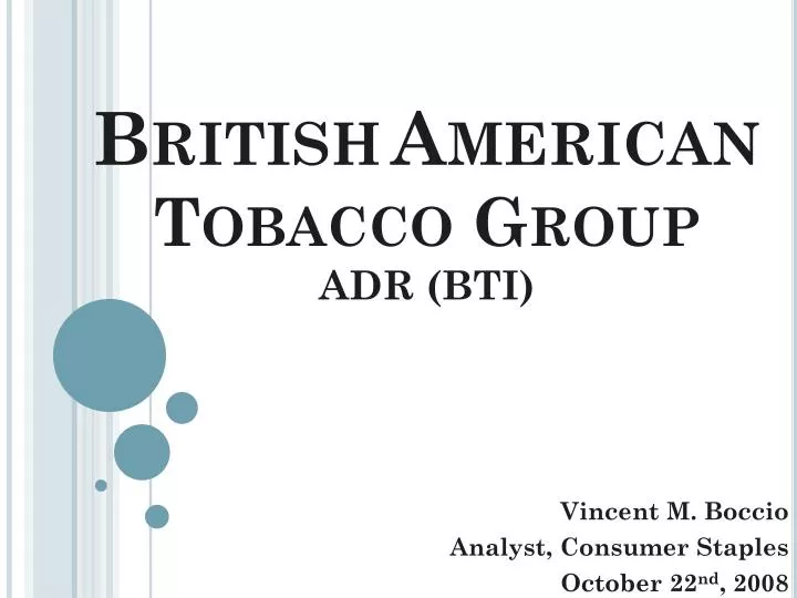 british american tobacco group adr bti