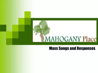 Mass Songs and Responses