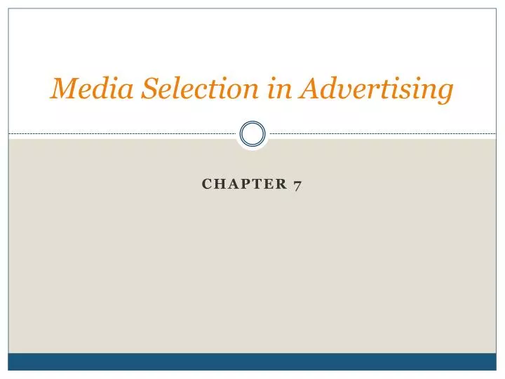 media selection in advertising