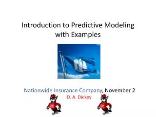 Introduction to Predictive Modeling with Examples