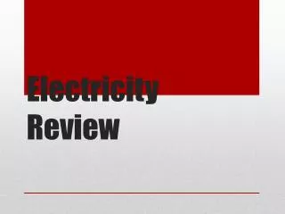 Electricity Review