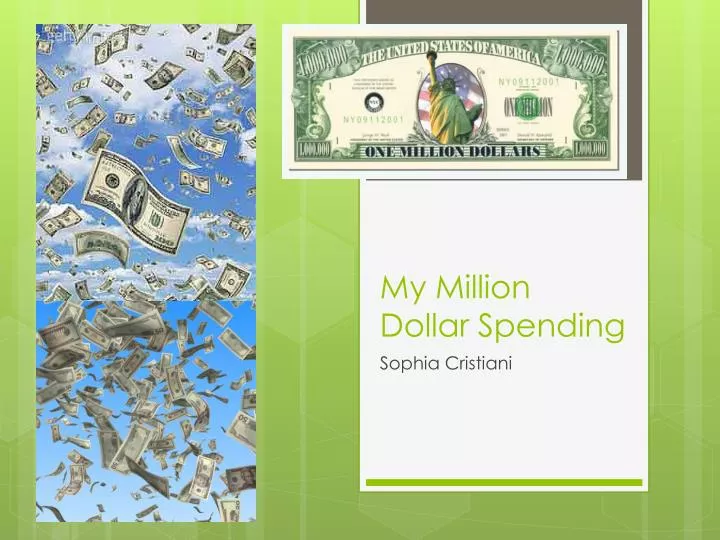 my million dollar spending