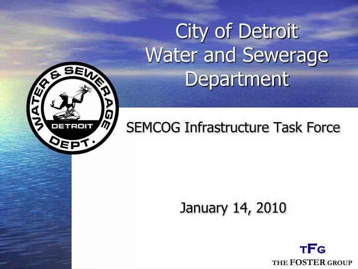 city of detroit water and sewerage department