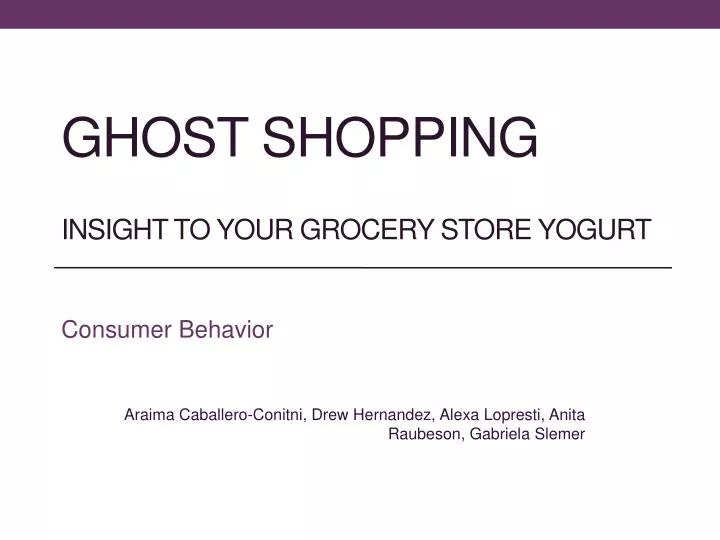 ghost shopping insight to your grocery store yogurt