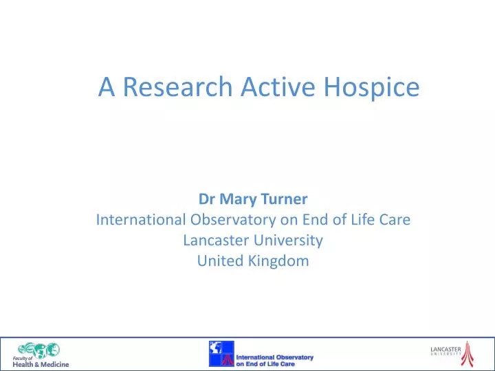 a research active hospice