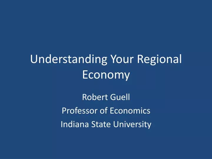 understanding your regional economy