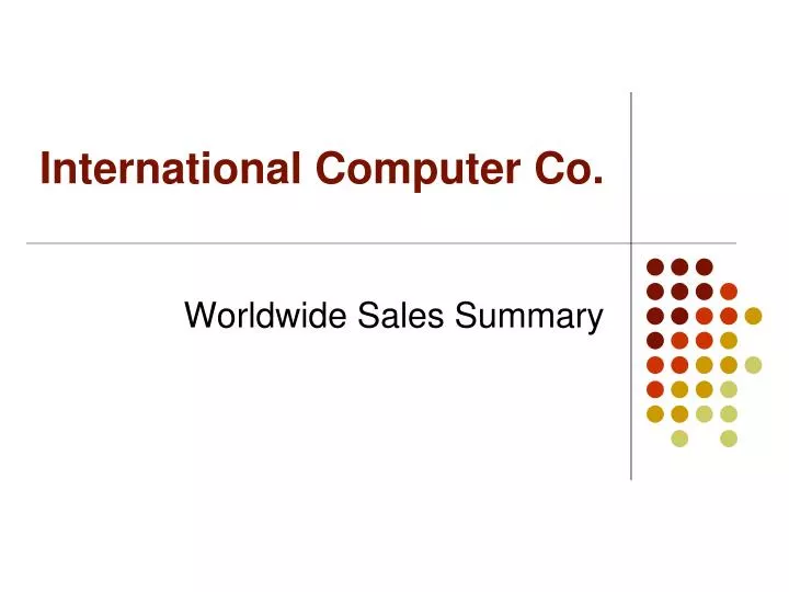 international computer co