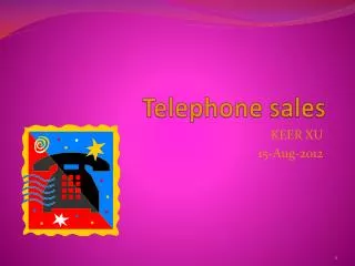 Telephone sales