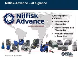 Nilfisk -Advance – at a glance