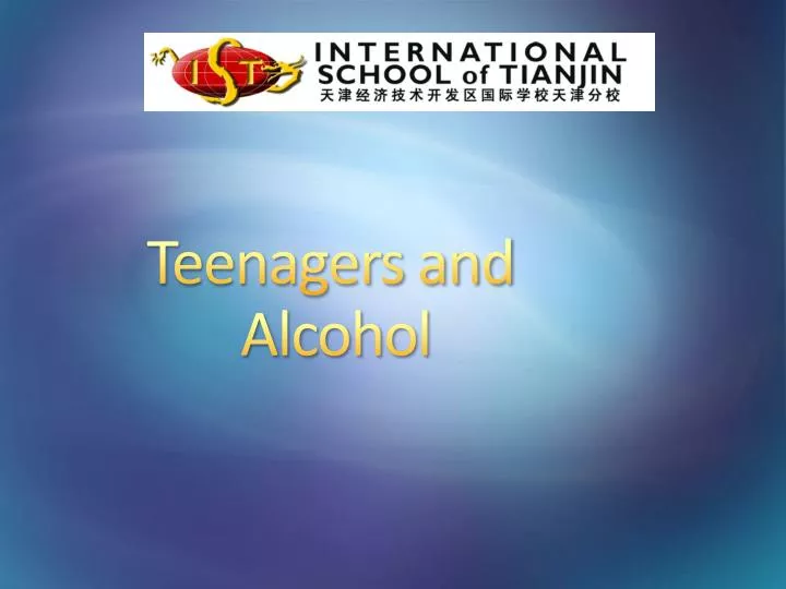 teenagers and alcohol