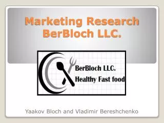 Marketing Research BerBloch LLC.