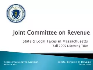 joint committee on revenue