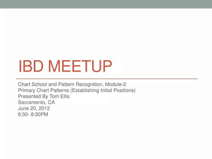 ibd meetup