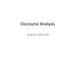 Discourse Analysis - slide 1
