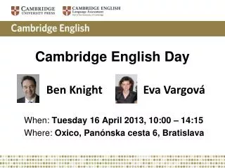 Cambridge English Day
