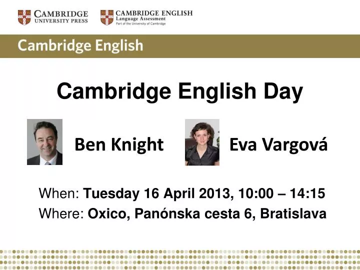 cambridge english day
