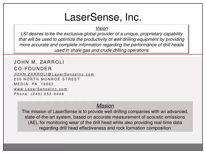 lasersense inc