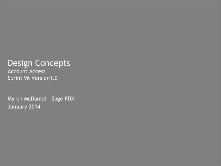 design concepts account access sprint 96 version1 0