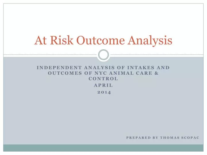 at risk outcome analysis