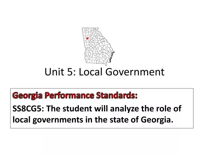 unit 5 local government