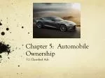 Chapter 5: Automobile Ownership - slide 1