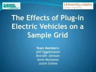 The Effects of Plug-in Electric Vehicles on a Sample Grid