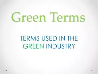 Green Terms