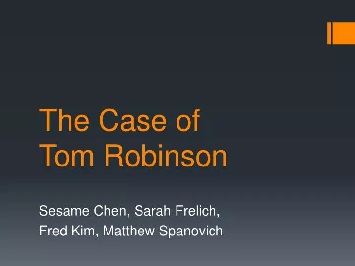 the case of tom robinson