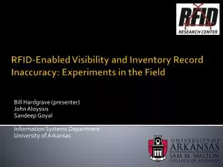 RFID-Enabled Visibility and Inventory Record Inaccuracy: Experiments in the Field