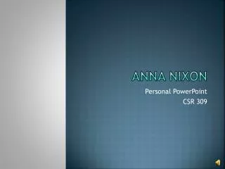 Anna Nixon