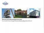 Energy Efficiency in Modular & Portable Buildings: Current Trends and Future Directions - slide 1