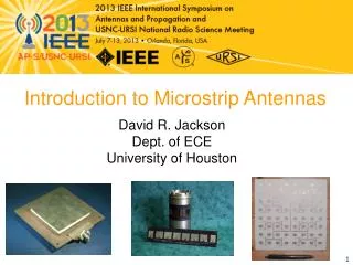 Introduction to Microstrip Antennas
