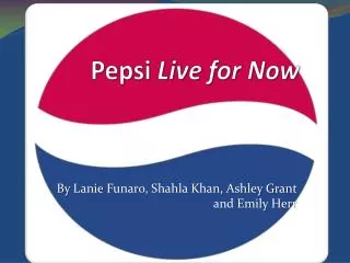 Pepsi Live for Now