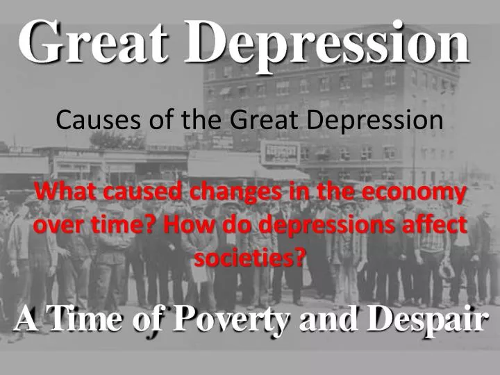 causes of the great depression