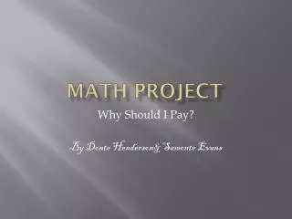 Math Project