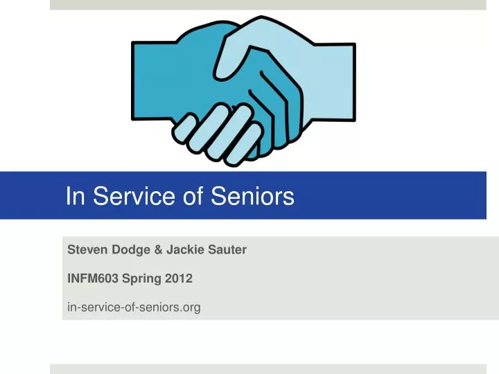 in service of seniors