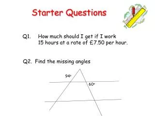 Starter Questions
