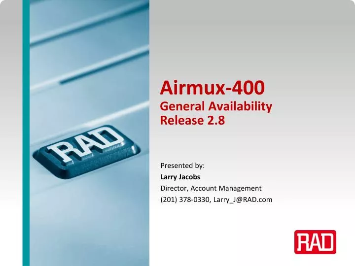 airmux 400 general availability release 2 8