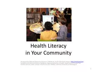 Health Literacy in Your Community