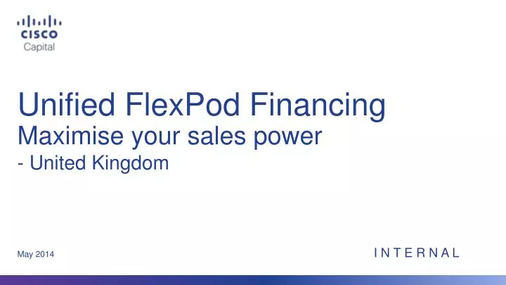 unified flexpod financing maximise your sales power