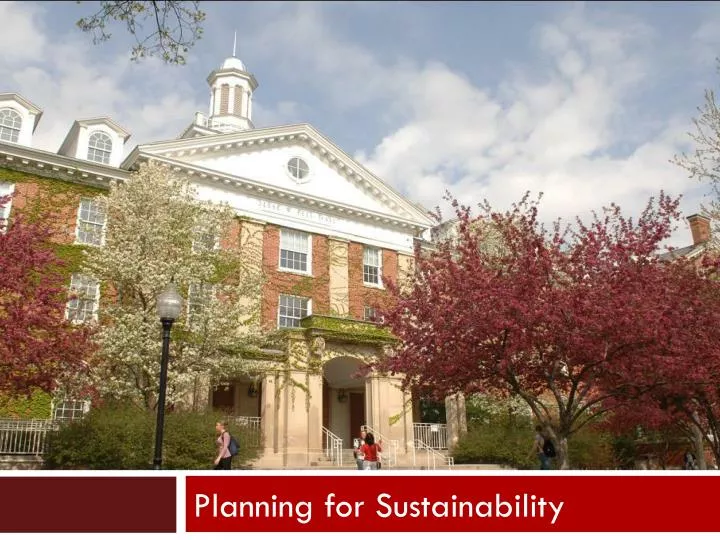 planning for sustainability